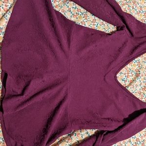 Forever21 plum peplum top